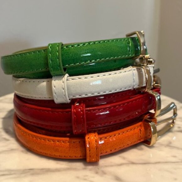 Lot of Skinny Belts New w/o Tags - Picture 2 of 3